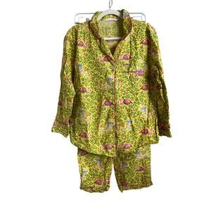 PrintFresh Flamenco Pajama Set Size Small Flamingo Elephant